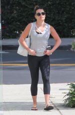 LEA MICHELE Heading to a Gym in Brentwood 06/23/2017