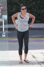 LEA MICHELE Heading to a Gym in Brentwood 06/23/2017