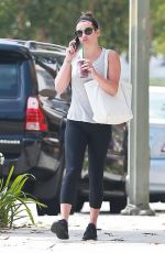 LEA MICHELE Heading to a Gym in Brentwood 06/23/2017