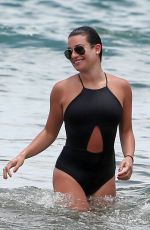 LEA MICHELE in Swimsuit at a Beach in Hawaii 06/27/2017