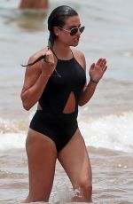 LEA MICHELE in Swimsuit at a Beach in Hawaii 06/27/2017