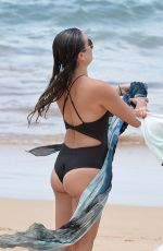 LEA MICHELE in Swimsuit at a Beach in Hawaii 06/27/2017