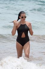 LEA MICHELE in Swimsuit at a Beach in Hawaii 06/27/2017