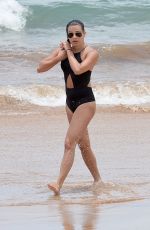 LEA MICHELE in Swimsuit at a Beach in Hawaii 06/27/2017