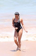 LEA MICHELE in Swimsuit at a Beach in Maui 06/28/2017