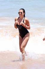 LEA MICHELE in Swimsuit at a Beach in Maui 06/28/2017