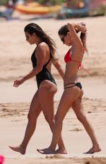 LEA MICHELE in Swimsuit at a Beach in Maui 06/28/2017