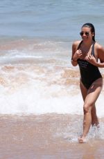 LEA MICHELE in Swimsuit at a Beach in Maui 06/28/2017