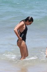 LEA MICHELE in Swimsuit at a Beach in Maui 06/28/2017