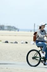 LEIGHTON MEESTER Out Riding a Bike in Los Angeles 06/12/2017