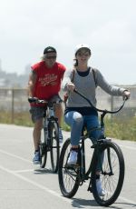 LEIGHTON MEESTER Out Riding a Bike in Los Angeles 06/12/2017