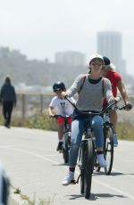 LEIGHTON MEESTER Out Riding a Bike in Los Angeles 06/12/2017