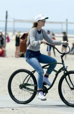 LEIGHTON MEESTER Out Riding a Bike in Los Angeles 06/12/2017