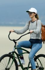 LEIGHTON MEESTER Out Riding a Bike in Los Angeles 06/12/2017