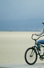 LEIGHTON MEESTER Out Riding a Bike in Los Angeles 06/12/2017