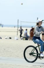 LEIGHTON MEESTER Out Riding a Bike in Los Angeles 06/12/2017