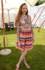 LILY COLE at Cartier Queen’s Cup Polo Final in Surrey 06/18/2017