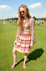 LILY COLE at Cartier Queen’s Cup Polo Final in Surrey 06/18/2017