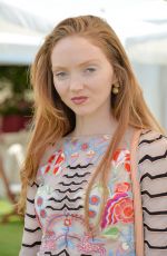 LILY COLE at Cartier Queen’s Cup Polo Final in Surrey 06/18/2017