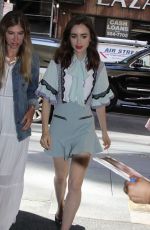 LILY COLLINS Arrives at Today Show in New York 06/26/2017