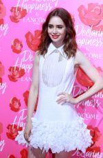 LILY COLLINS at Lancome