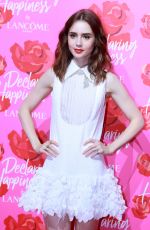 LILY COLLINS at Lancome