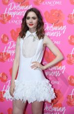LILY COLLINS at Lancome
