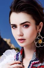 LILY COLLINS in Glamour Magazine, Mexico July 2017