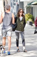 LILY COLLINS Leaves a Gym in Los Angeles 06/02/2017