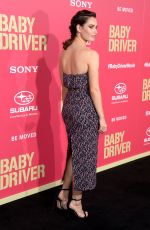 LILY JAMES at Baby Driver Premiere in Los Angeles 06/14/2017