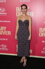 LILY JAMES at Baby Driver Premiere in Los Angeles 06/14/2017