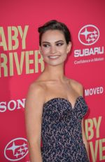 LILY JAMES at Baby Driver Premiere in Los Angeles 06/14/2017