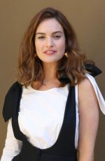 LILY JAMES at Baby Driver Press Conference in Los Angeles 06/13/2017