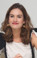 LILY JAMES at Baby Driver Press Conference in Los Angeles 06/13/2017