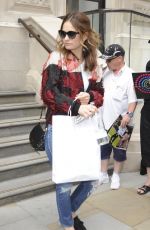 LILY JAMES Leaves Corinthia Hotel in London 06/22/2017