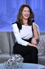 LILY JAMES on the Set of Good Day L.A. in Los Angeles 06/13/2017