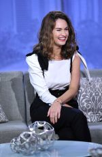 LILY JAMES on the Set of Good Day L.A. in Los Angeles 06/13/2017