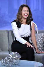 LILY JAMES on the Set of Good Day L.A. in Los Angeles 06/13/2017