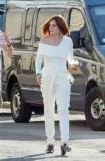 LINDSAY LOHAN on the Set Sick Note Comedy Show in London 06/14/2017