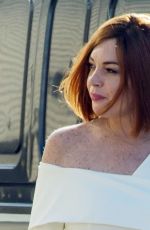 LINDSAY LOHAN on the Set Sick Note Comedy Show in London 06/14/2017