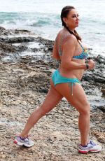 LISA APPLETON in Bikini on the Beach in Spain 06/12/2017