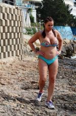 LISA APPLETON in Bikini on the Beach in Spain 06/12/2017