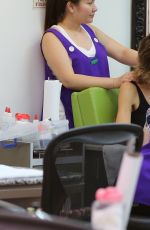 LISA RINNA at a Nail Salon in Beverly Hills 06/27/2017