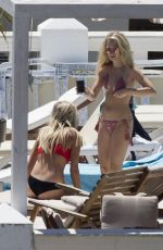 LOTTIE MOSS and FRANKIE GAFF in Bikinis on Vacation in Ibiza 06/11/2017