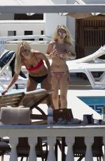 LOTTIE MOSS and FRANKIE GAFF in Bikinis on Vacation in Ibiza 06/11/2017