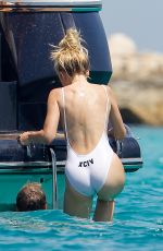 LOTTIE MOSS in Swimsuit at a Yacht in Formentera 06/16/2017