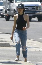 LUCY HALE in Ripped Jeans Out for Coffee in Studio City 06/22/2017