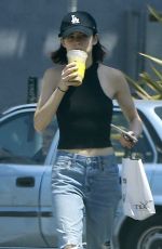 LUCY HALE in Ripped Jeans Out for Coffee in Studio City 06/22/2017