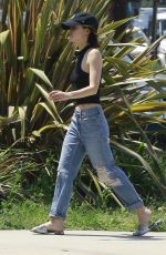 LUCY HALE in Ripped Jeans Out for Coffee in Studio City 06/22/2017