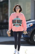 LUCY HALE Out for Coffee in Los Angeles 06/09/2017